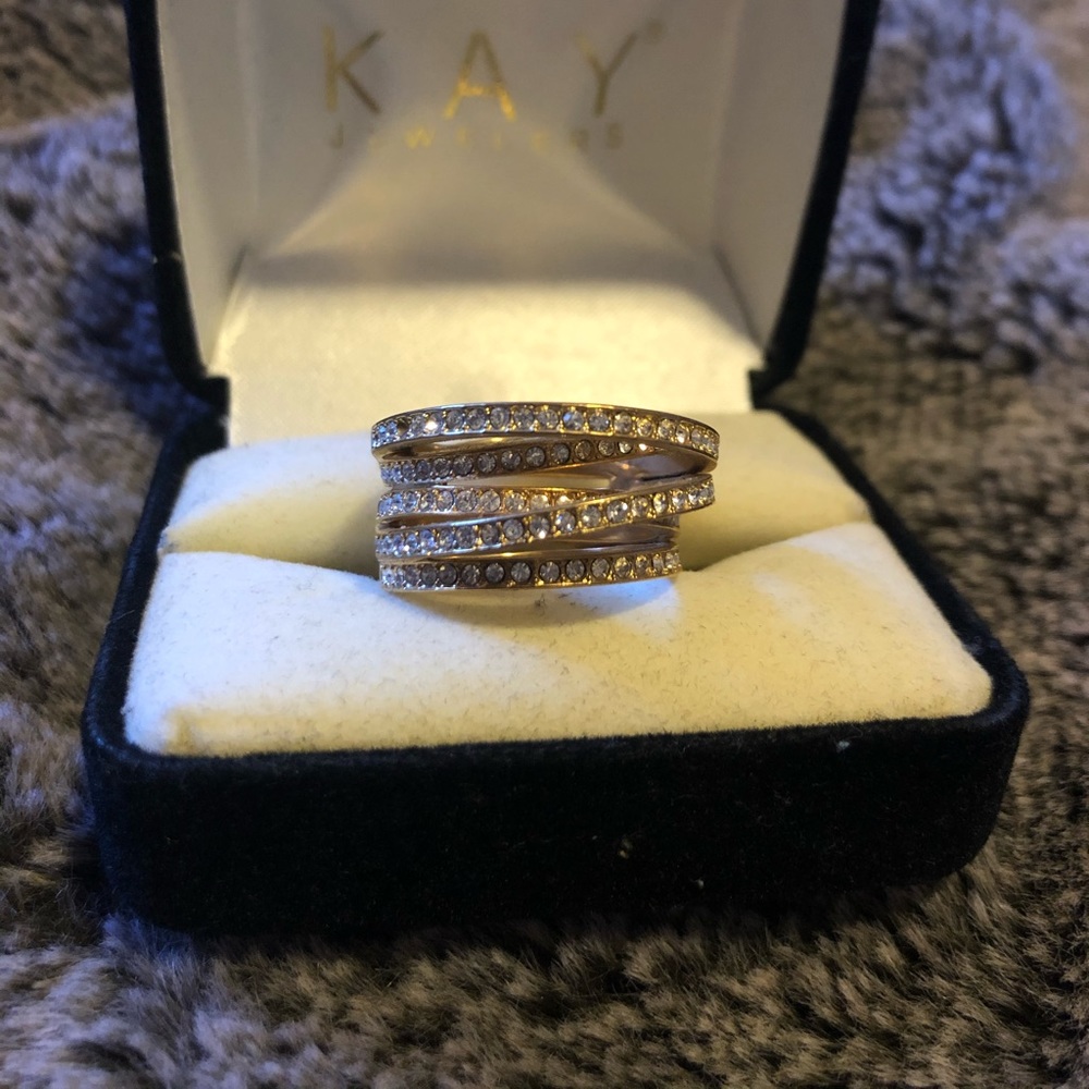 Swarovski Rings Yellow & Rose Gold